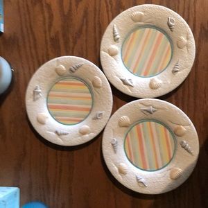 Beach themed Yankee Candle Plates